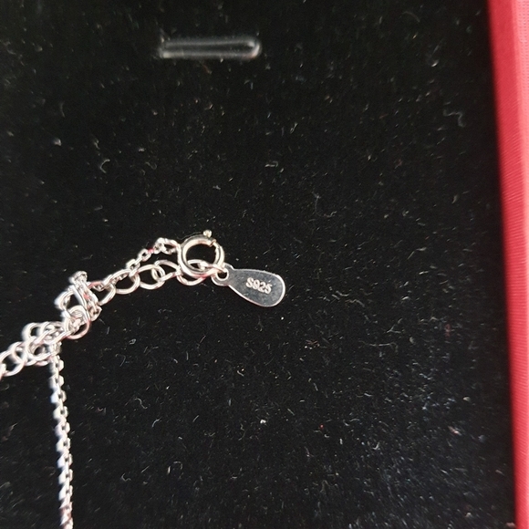 LOVE, DREAM, HAPPINESS  orbiting bands sterling silver necklace - Picture 6 of 7